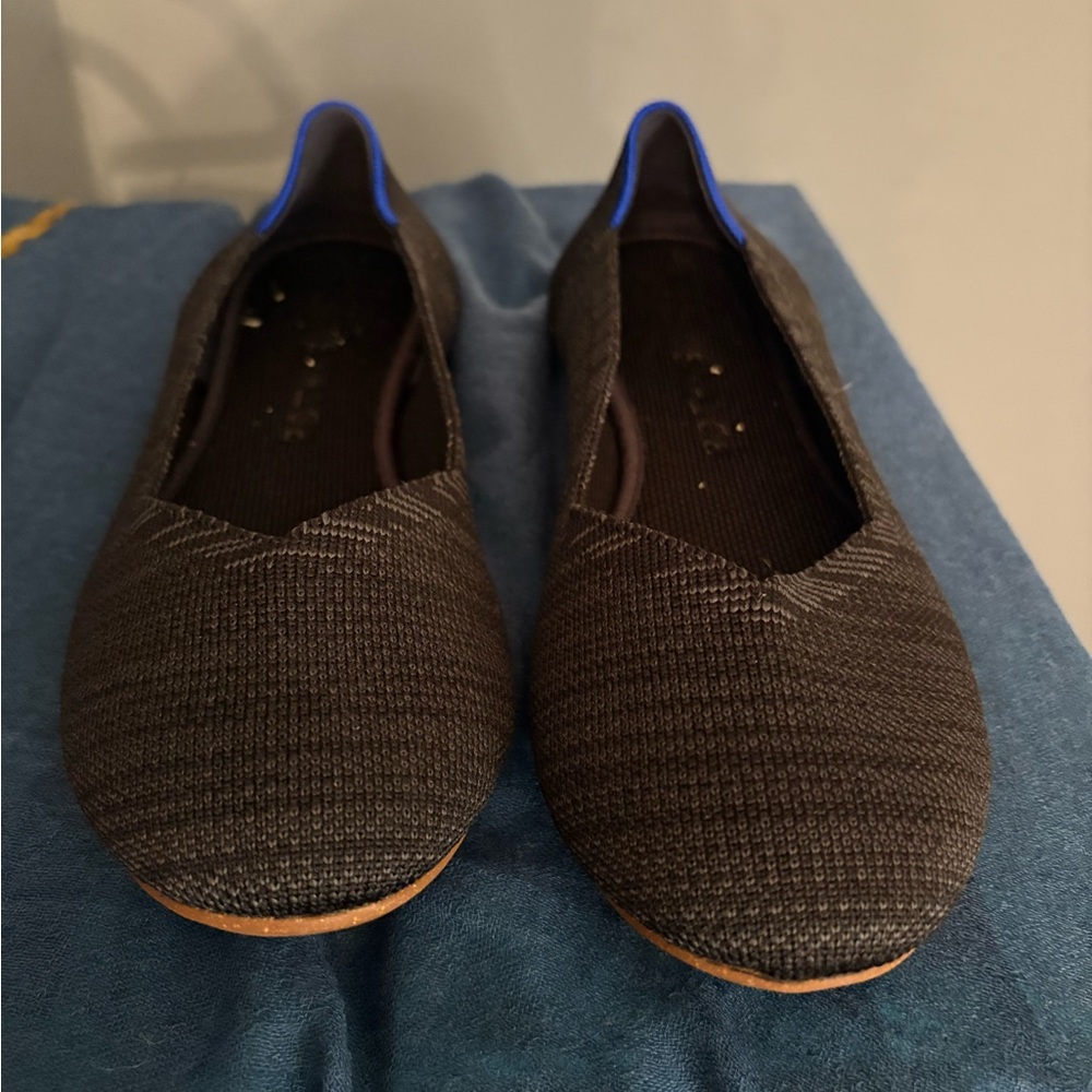 Rothy's Black Flats Comfortable Knit Loafers